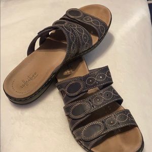 Clarks Navy Sandals